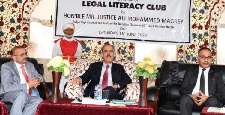 Justice Magrey inaugurates 'Legal Literacy Club' at GMHSS Mujgund