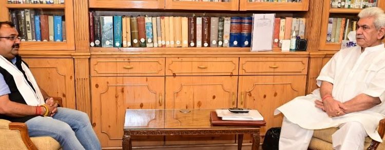 Former Legislator calls on Lt Governor Manoj Sinha