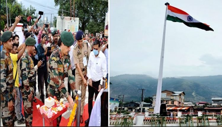 Army Inaugurates 100 feet High Mast National Flag at Kishtwar