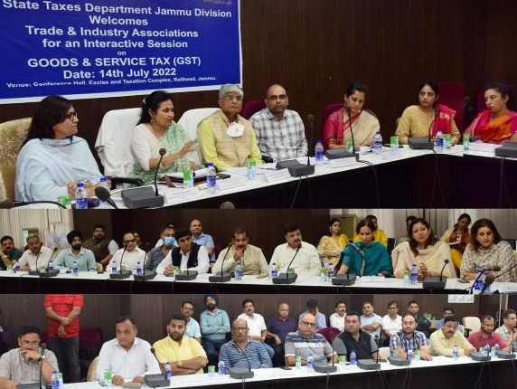 Commissioner State Taxes meets traders, industrial associations in Jammu