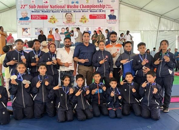 J&K Wushu team shines in 22nd Sub-Junior National Wushu Championship