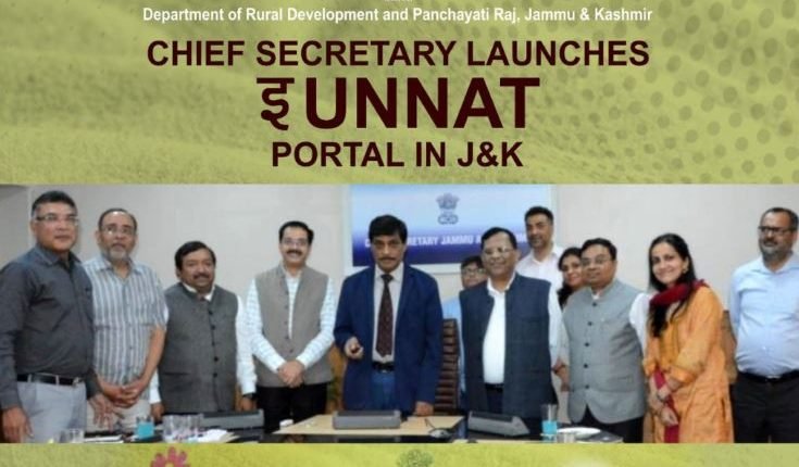 E-Unnat web portal fulfills dream of J&K citizens of responsive Governance