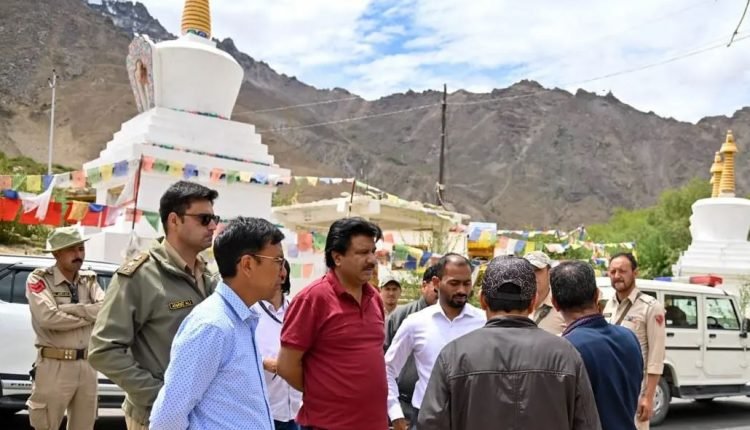 CEC Feroz Khan takes assessment of development works under JJM, KREDA in Zanskar