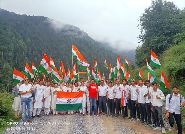 Govt. Degree College Dudu Basantgarh organize Tiranga Rally