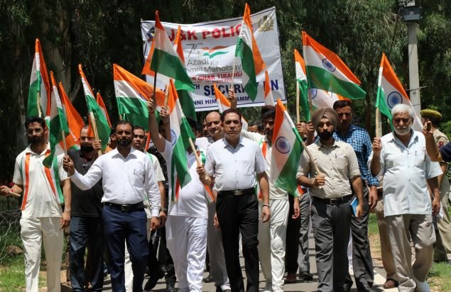 75th Azadi Ka  Amrit Mahotsav “Har Ghar Tiranga” Campaign  organized  by JKAP-7th Security Battalion at Channi Himmat Jammu