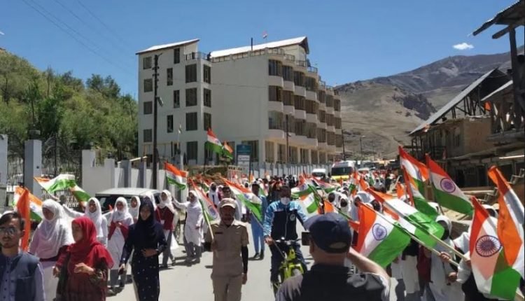 GDC Drass organizes freedom walk under Har Ghar Tiranga