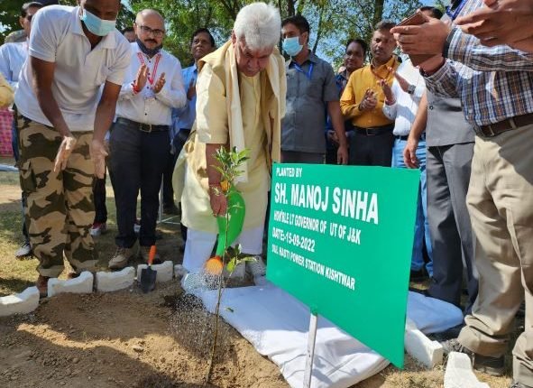 Lt Governor participated in NHPC’s plantation Programme at Kishtwar