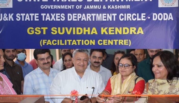 Comm State Taxes inaugurates GST Suvidha Kendra at Doda