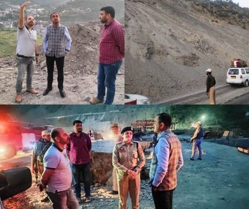 Div Com inspects pace of progress on NH-44 widening work in Ramban