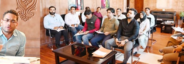 DC Shopian Sachin Kumar Vaishya reviews progress of Anti- Encroachment