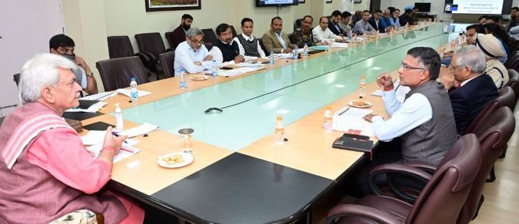 Lt Governor reviews Winter preparedness of various departments across the UT
