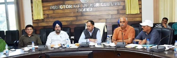 Director Agriculture Jammu reviews progress under CAPEX, District Plans & Deliverables