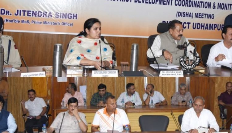 Dr. Jitendra chairs Udhampur DISHA meeting