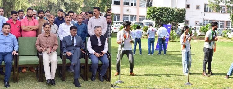 CS Dr. Mehta observes Nukkad Nataks organized by GAD, DIPR on Bhrashtaachaar Mukt Bharat