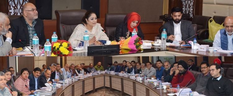 Dr. Hina Vice Chairperson KVIB reviews implementation of PMEGP, JKREGP