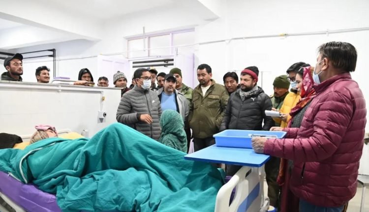 MP Ladakh visits New District Hospital Kargil