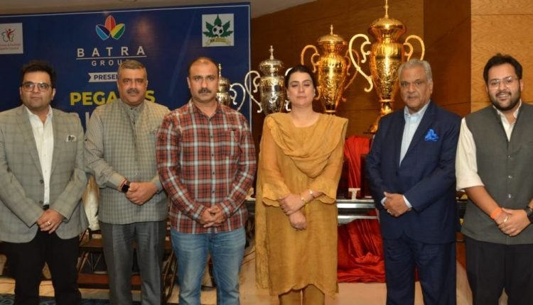 Nuzhat Gul unveils Trophy for Pegasus Premier League Batra Group hosts the ceremony
