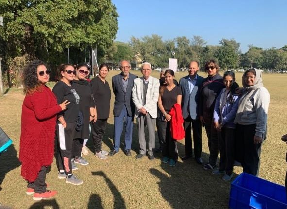 Justice  Sanjeev Kumar, Justice Rahul Bharti and  AG D.C. Raina inaugurate the Finals of the  Lawyers Cricket Tournament