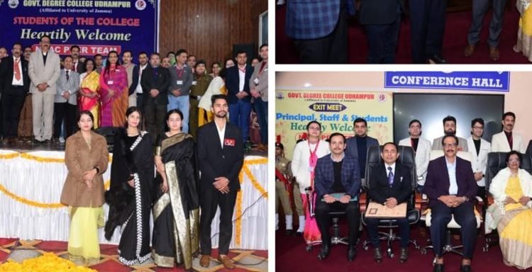 NAAC Peer Team visits GDC Udhampur