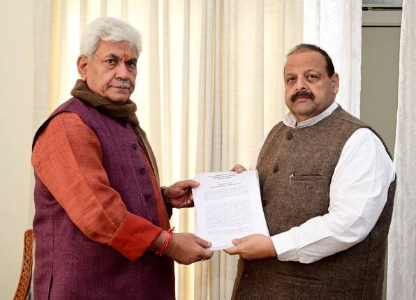 Devender Singh Rana meets Lt Governor Manoj Sinha