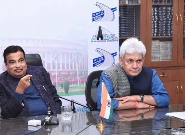 Union Minister Shri Nitin Gadkari & Lt Governor Reviews the Progress of Ongoing National Highway Projects in J&K