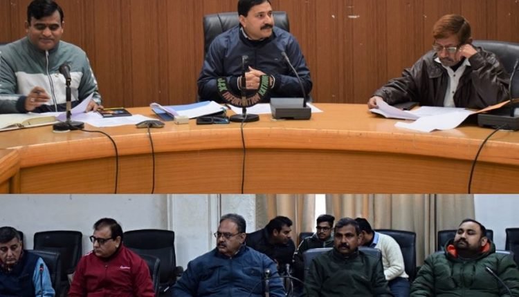 DC Kathua reviews progress of work on PHE sector Schemes