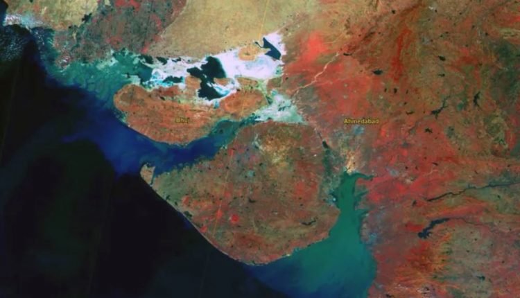 Modi Shares Gujarat Images Taken By Newly Launched Satellite