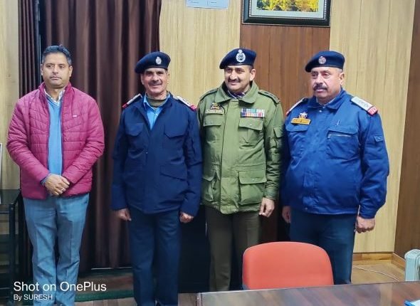 Dr. Koshal Sharma SSP Traffic Police City Jammu Holds Pipping Ceremony at TPO Jammu