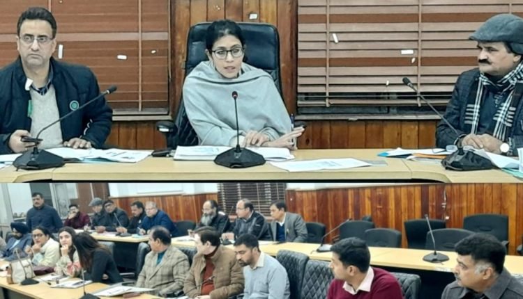 DC Jammu Avny Lavasa chairs meeting for effective roll out of APDP