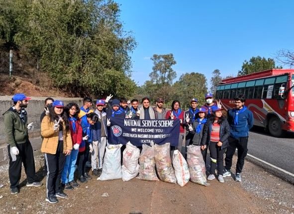 NSS SMVDU Organised Cleanliness Drive 