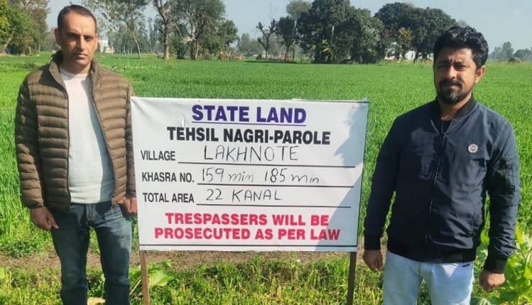 1343 kanal state land retrieved across Kathua ;High value land worth Rs 2.5 cr evicted in Ramkot
