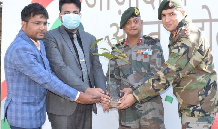 Forest Division Udhampur conducts plantation drive at 87 Mountain Brigade Garhi