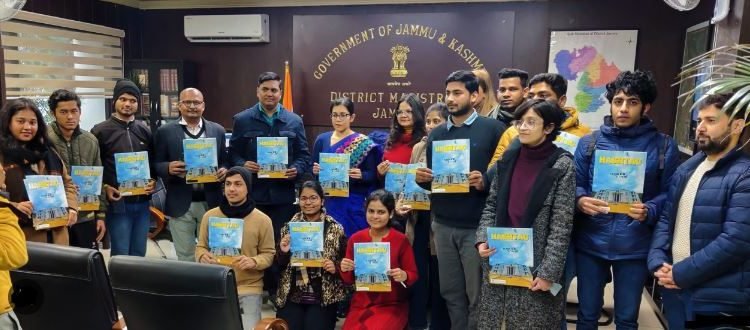 DC Jammu Avny Lavasa launches IIMC students’ magazine ‘Hashtag’