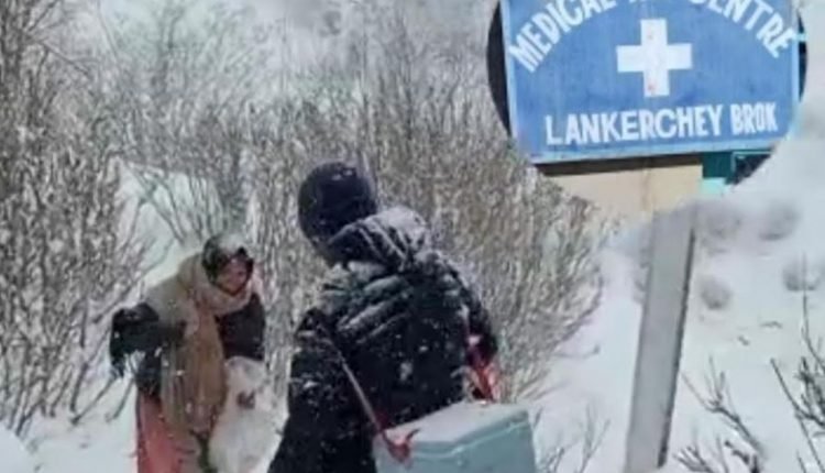Health workers brave snow, cold to provide routine immunization at Lankerchey Brok