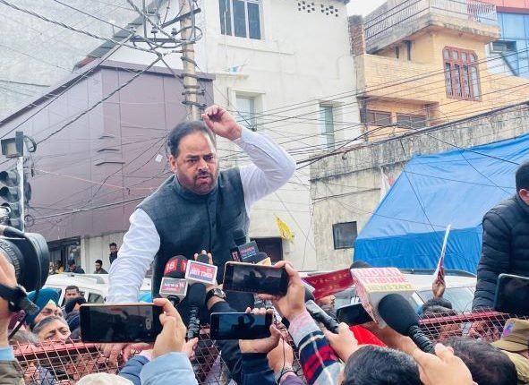 Jk Congress holds strong protest over Adani issue, land evictions