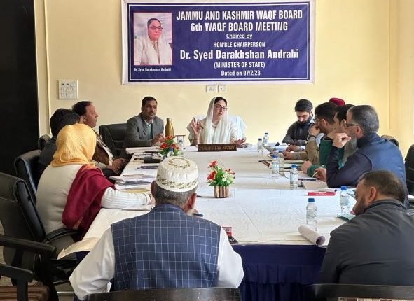 Dr. Darakhshan chairs 6th Administrative Meeting of J&K Waqf Board in Jammu
