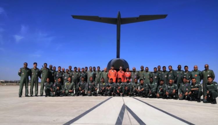 In a historic first, eight aircraft of the Indian Air Force landed at a Royal Saudi Air Force base