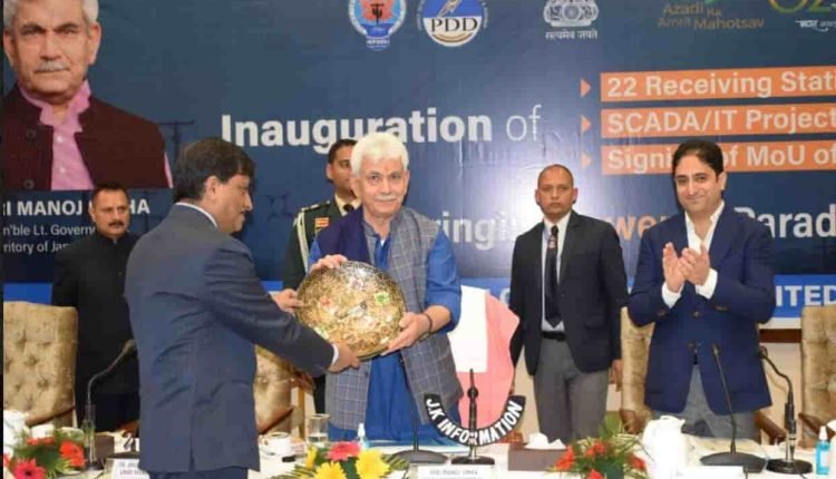 Lt Governor inaugurates power infrastructure projects worth Rs.192 crores