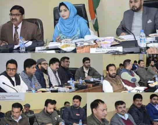 Mandeep Kaur reviews development scenario of Poonch; Asks officers to ensure timely, quality completion of projects