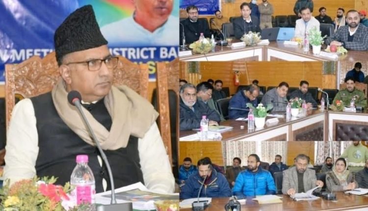 MP, Er Ghulam Ali Khatana reviews developmental activities in Bandipora district