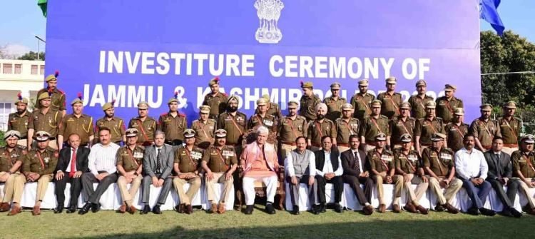 Lt Governor Manoj Sinha presents Gallantry Awards and Distinguished Service Decorations