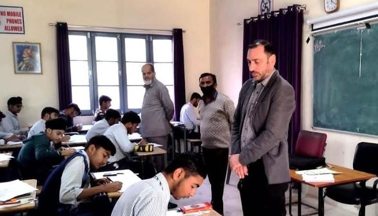 Chairman JKBOSE inspects exam centres at RS Pura, Miran Sahib