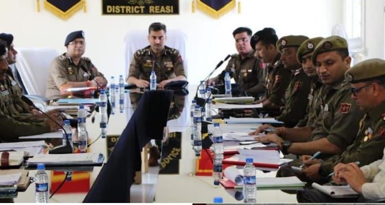 DIG Udhampur Reasi Range Holds Crime and Security Review Meeting in Reasi District