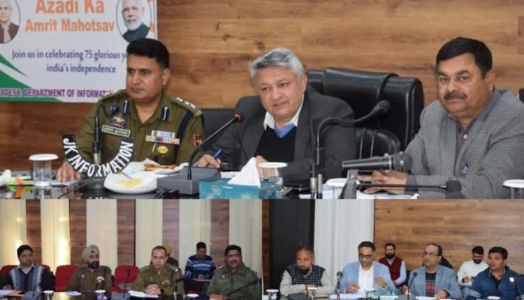DM, SSP review law & order situation in Doda District