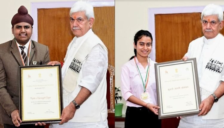 Lt Governor honours Pradhan Mantri Rashtriya Bal Puraskar Awardees
