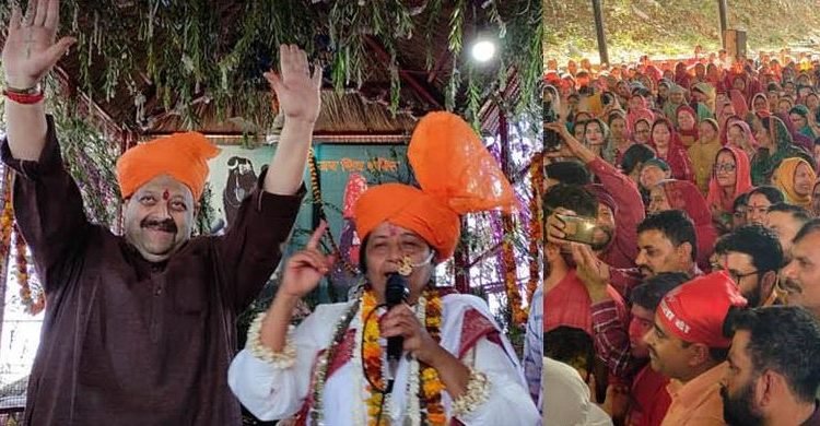 Rana joins thousands to celebrate floral Holi