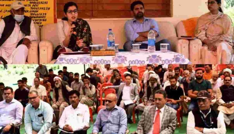 DC Jammu Avny Lavasa  listens to public grievances at Nagrota