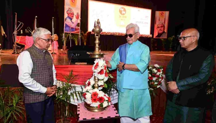 Lt Governor addresses the inaugural session of the 3-day mega event on Hon’ble PM’s Panch Pran at Jammu University