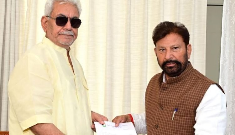 Former Minister, President All J&K Panchayat Conference call on Lt Governor