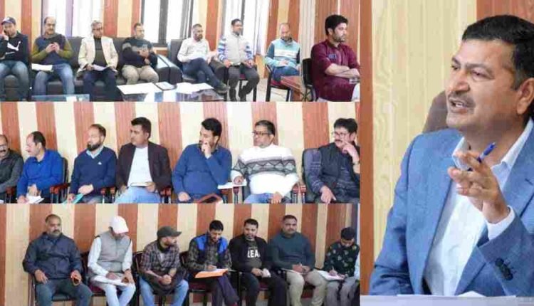 ADDC Kishtwar Sham Lal Reviews Progress of Aspirational Block Development Programme